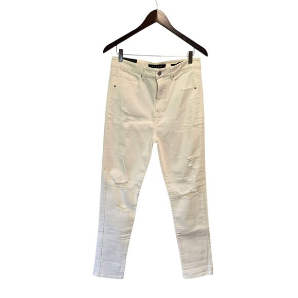 RISEN Distressed Ankle Color Skinny Jeans in White Denim Size‎ 29 - Picture 4 of 4